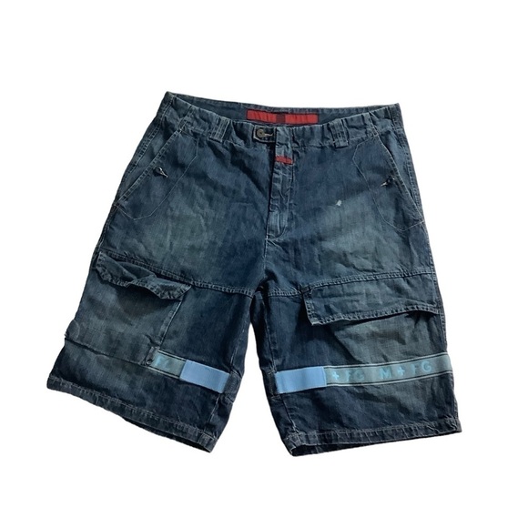 Marithe Francois Gibraud Baggy Jean Shorts Size 40 - Picture 1 of 10